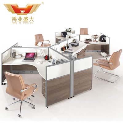 6人辦公桌 連體式組合辦公桌屏風HY-P03