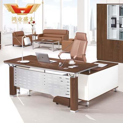 現代板式辦公家具 時尚總裁桌HY-JT08