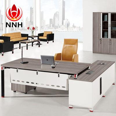 現代簡易大板桌 銀松木板式辦公桌NNH-JT14